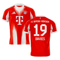 Alphonso Davies 19 Bayern Munich 2025-26 Home Jersey  Red