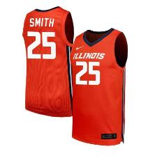Hayven Smith Jersey #25 Illinois Fighting Illini NIL Basketbal...