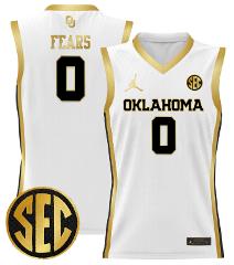 Jeremiah Fears Jersey #0 Oklahoma Sooners 2024 Lightweight Bas...