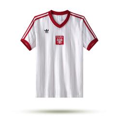 Poland 1982 Home Men Retro Jersey  White