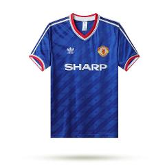 Manchester United 1986-88 Third Men Retro Jersey  Blue