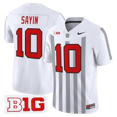 Julian Sayin Jersey #10 Ohio State Buckeyes Throwback Limited ...