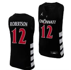 Cincinnati Bearcats Oscar Robertson Jersey #12 Black Basketbal...