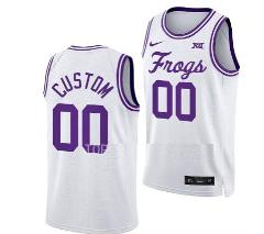 Custom TCU Horned Frogs Jersey College Basketball Classic White