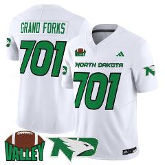 Grand Forks Jersey #701 North Dakota Fighting Hawks 2025 Stitc...