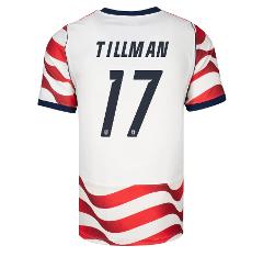 USA #17 Malik Tillman Home 2026 World Cup Jersey USMNT Kit Fan...