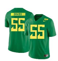 Oregon Ducks #55 Hroniss Grasu NCAA College Football Jersey Green
