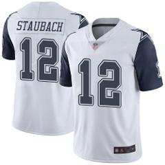Men's Roger Staubach cowboys color rush jersey white