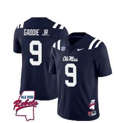 DeShawn Gaddie Jr Jersey #9 Ole Miss Rebels Football Ole Map A...