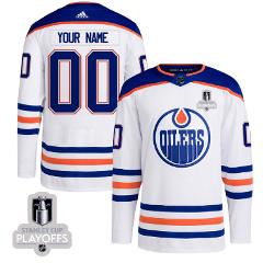 Edmonton Oilers 2025 NHL Playoffs Patch Away Men Custom Jersey...