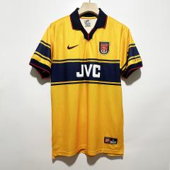 Arsenal 1997-99 Away Men Retro Jersey  Yellow
