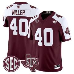 Von Miller Jersey #40 Texas A&M Aggies 2025 Vapor V2 Stitched ...