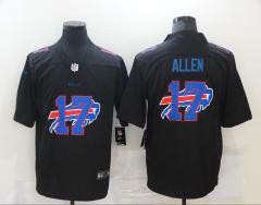 Mens Josh Allen #17 Limited Jersey Black Shadow
