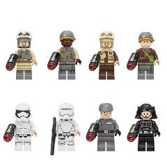 8pcs Star Wars Rebel Troopers, Imperial Zuzanu Latt Minifigures