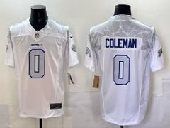Mens Keon Coleman #0 Football Replica Jersey White