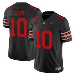 Ohio State Buckeyes #10 Julian Sayin Black F.U.S.E. Stitched F...