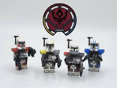 4pcs Star Wars Rancor Battalion ARC Colt, Blitz & Havoc Minifi...