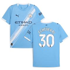 Claudio Echeverri 30 Manchester City 2025-26 Home Men Jersey  ...