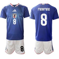 Japan #8 MINAMINO Jersey National Team x World Cup 2026  Blue ...