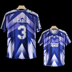Roberto Carlos Real Madrid 1996-97 Retro Men Jersey  Purple