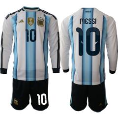 Argentina10 Lionel Messi Jersey Long Team x World Cup 2026 Whi...