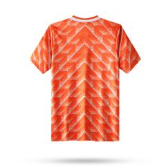 Netherlands 1988 Home Men Retro Jersey  Orange