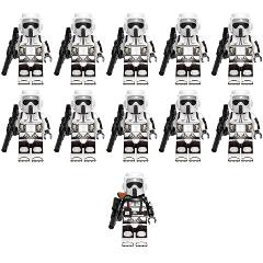 Star Wars Scout Troopers & Commander 11 Minifigures Lot