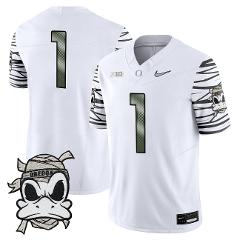Team Jersey #1 Oregon Ducks 2025 Mummy Duck Vapor Limited Stit...