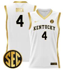 Koby Brea Jersey #4 Kentucky Wildcats Lightweight Basketball W...