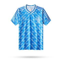 Netherlands Away 1988 Men Retro Jersey  Blue