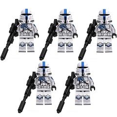 5pcs Star Wars 501st Airborne Paratroopers Minifigures Toy