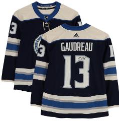 Johnny Gaudreau 13 Signature Columbus Blue Jackets Alternate J...