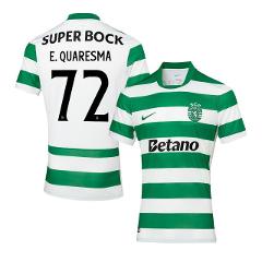 Eduardo Quaresma 72 Sporting CP 2025-26 Home Match Jersey  Green