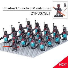 21PCS Star Wars Shadow Collective Mandalorians Darth Maul Mini...