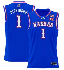 Hunter Dickinson Jersey #1 Kansas Jayhawks 2024 Lightweight Ba...