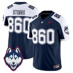 Storrs Jersey #860 UConn Huskies 2025 Vapor Limited Stitched N...