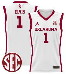 Kobe Elvis Jersey #1 Oklahoma Sooners 2024 Lightweight Basketb...