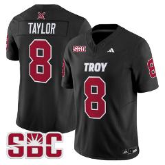 Tray Taylor Jersey #8 Troy Trojans 2025 Vapor Limited Stitched...