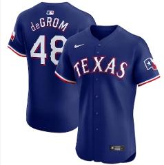 Jacob deGrom Texas Rangers Elite Jersey Royal
