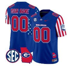 Custom Georgia Bulldogs Jersey Name and Number American Footba...