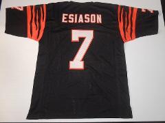 UNSIGNED CUSTOM Sewn Stitched Boomer Esiason Black Jersey