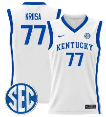 Kerr Kriisa Jersey #77 Kentucky Wildcats Lightweight Basketbal...