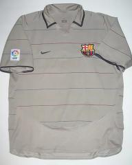 Ronaldinho #10 Barcelona 2003-05 Retro Away Jersey  Men Grey