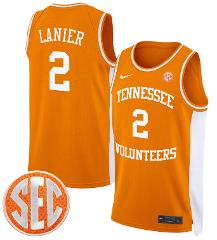 Chaz Lanier Jersey #2 Tennessee Vols 2024 Swingman Basketball ...