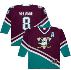 Teemu Selanne Anaheim Ducks 1996-97 Power Play Jersey - Purple