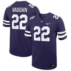 Men's Kansas State Wildcats #22 Deuce Vaughn Purple Vapor Stit...