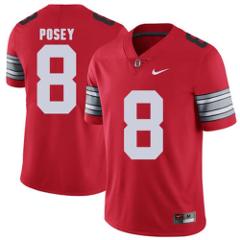 Men's Ohio State Buckeyes 8 DeVier Posey Red College Football ...