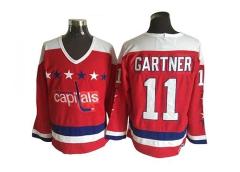 Washington Capitals #11 Mike Gartner Red 1980 Vintage CCM Jersey