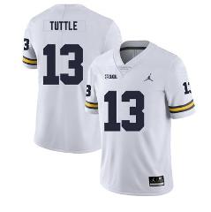 Michigan Wolverines Jack Tuttle Jersey #13 College Football Ga...