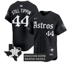 Still Tippin Jersey #44 Houston Astros Gothic Edition Vapor Pr...
